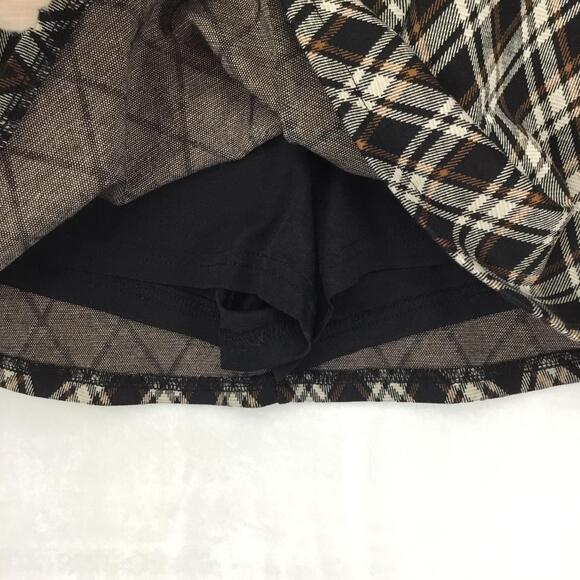 FRENCH KISS Aline Plaid Print School Girl Mini Skirt, Short Included Sz M - Picture 3 of 6